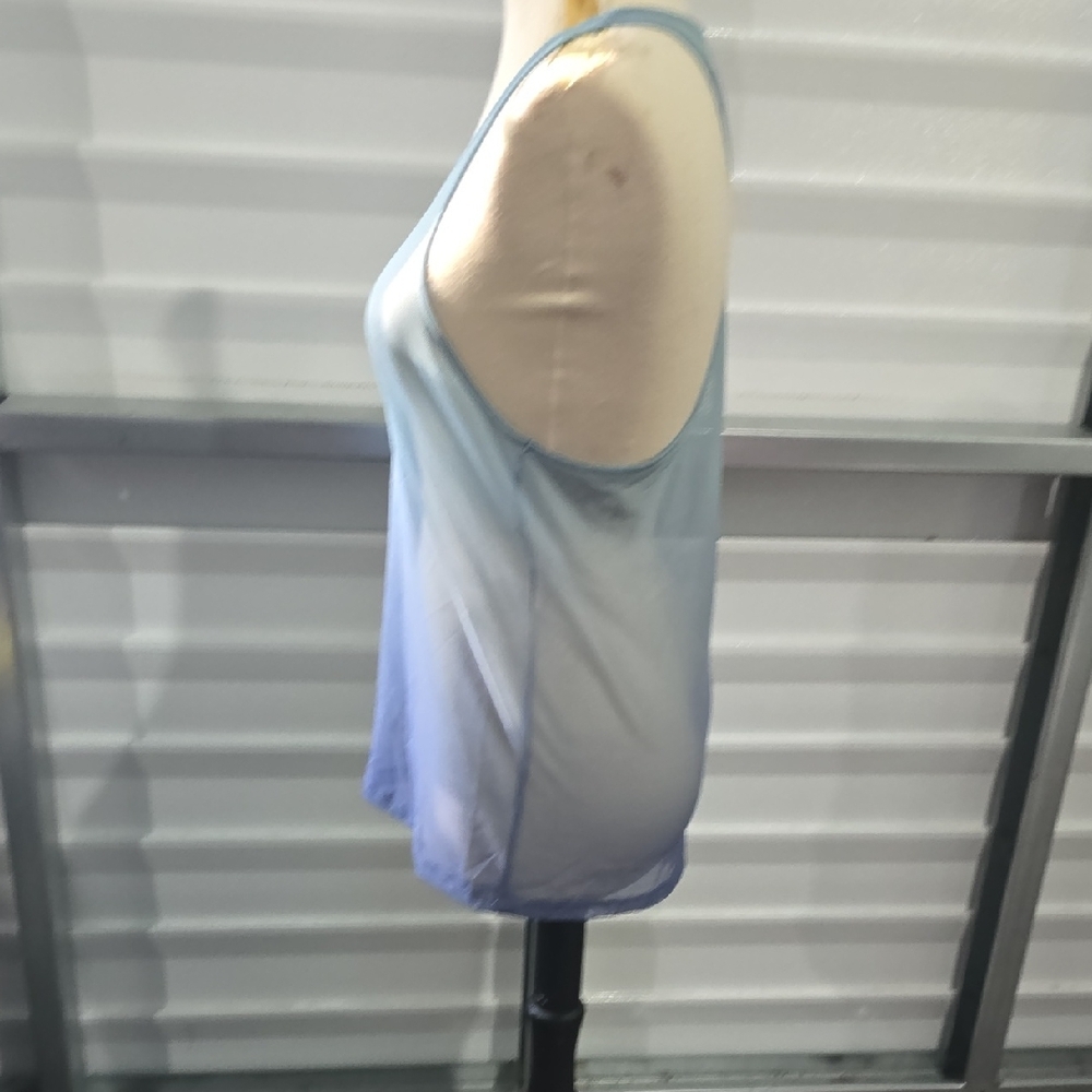 Blue Relaxed Racerback Tank Top - Picture 7 of 12